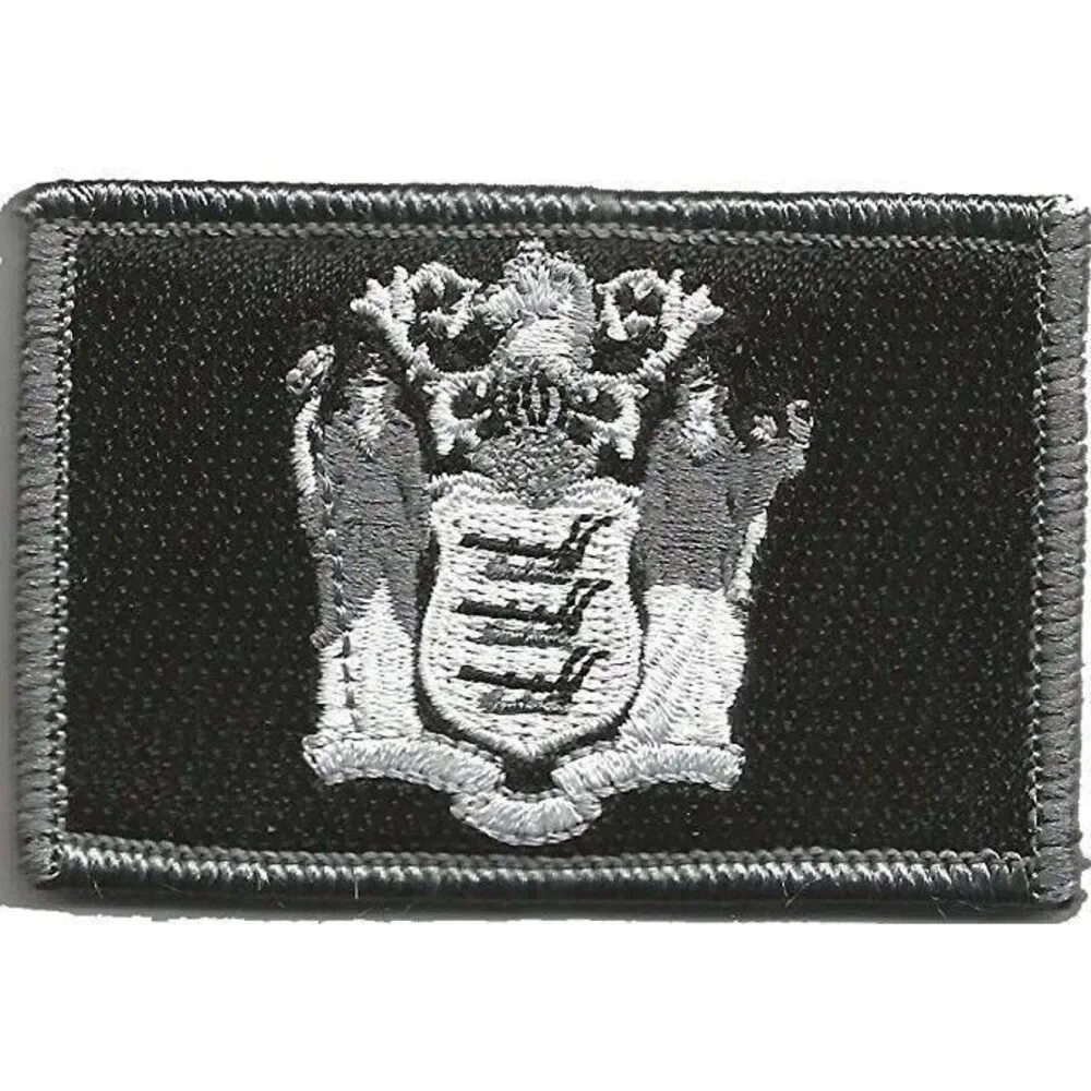 BuckUp Tactical Morale Patch Hook New Jersey Trenton State Patches 3x2